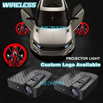 $15.61 • Buy Car Door Projector Laser Ghost Shadow Light X-men Deadpool Symbol Wireless