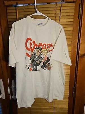 Vintage 90s 1994 Grease Movie Promo Sony Caricature Tee T Shirt XL Single Stitch • $60