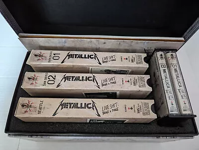 Metallica Live Shit Binge & Purge Box Set 1993 3 VHS 3 Cassettes Book Stencil • $55