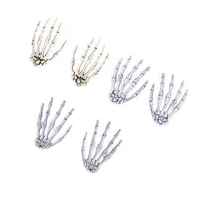 £9.76 • Buy 3 Pairs Plastic Skeleton Hands Small Skeleton Prop Real Human Bones Statue Decor