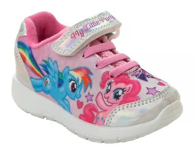 Girls My Little Pony Shiny Rainbow Opalescence Trainers Shoes Uk Size 6-12 • £10.95