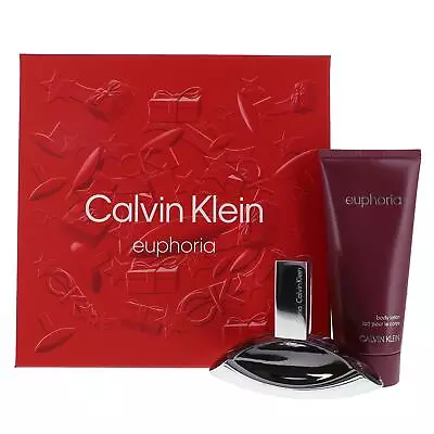 Calvin Klein Euphoria 30ml Eau De Parfum 100ml Body Lotion Gift Set For Women • £38