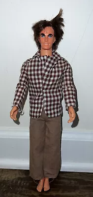 VINTAGE 70's MOD ROOTED HAIR KEN DOLL #4224 WEARING ORIGINAL OUTFIT • $20