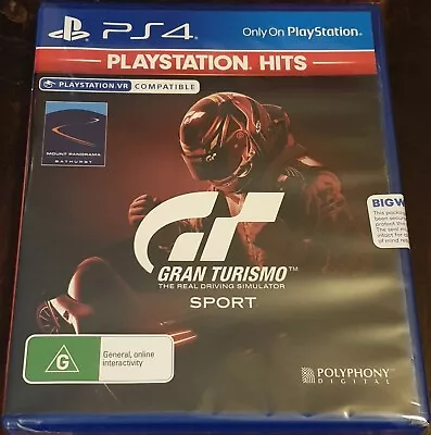 Gran Turismo Sport - PS4 / PlayStation 4 Game (VR Game) NEW & SEALED - Free Post • $23.99