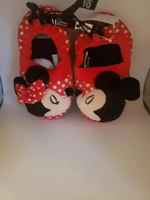 NEW Disney MINNIE/MICKEY MOUSE KIDS Slippers Size 9/10 • $23