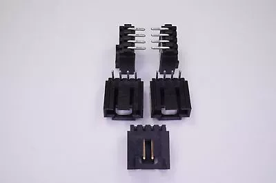 Lot Of 5 70553-0108 Molex Conn Shrouded Header 4 Pos 2.54mm Right Angle NOS • $3.93