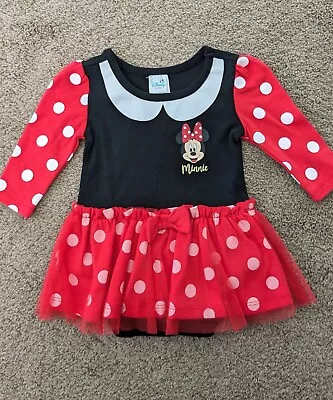 BNWT Disney Minnie Mouse Baby Tutu Dress Bodysuit One Piece Size 000 (0-3mths) • $11.95