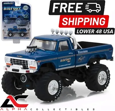 Greenlight 29934 1:64 1974 Ford F-250 Monster Truck Bigfoot #1 Blue • $12.95