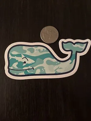 New Vineyard Vines Fish Camo Whale Sticker Hydroflask Yeti Car Decal • $3.20