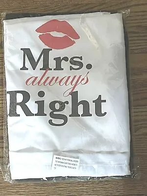 Wedding Anniversary Gift Apron Set - Mr. Right & Mrs. Always Right NEW • £16.89