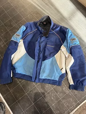 Shoei Textile Motorbike Motorcycle Jacket + Armour Pockets Vtg Retro Size XL • $24.90