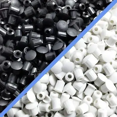 Extreme Furniture M5 (5mm) Hole Cover Caps White & Black Kitchen • £0.99