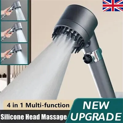 Massage And Skin Beauty Multifunctional Shower Head 3-mode Handheld Shower Head • £7.25