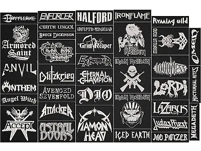 Heavy Metal Full EMBROIDERY Flat 10pcs/Lot Random Mix Sew-On Patches • $33