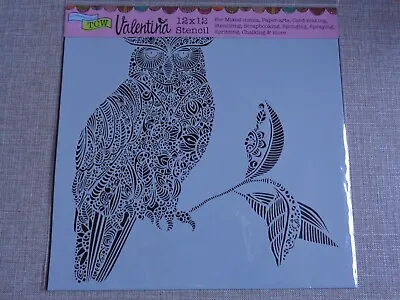 Wise Owl Stencil 12  X 12  Tcw Valentina Harper Tcw636 The Crafters Workshop New • £11.99