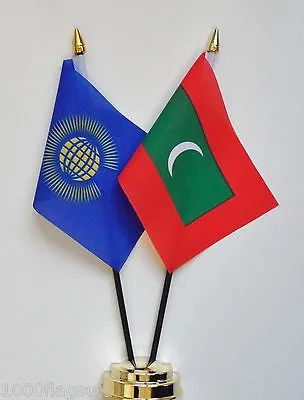 Commonwealth & Maldives Double Friendship Table Flag Set • £9