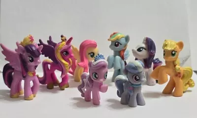 Lot Of 8 My Little Pony 1.75  To 2  Mini Action Figure Toys Apple Jack Rarity... • $9