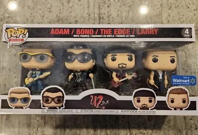 Funko POP Rocks Vinyl U2 ZOO TV 4-PACK Adam+Bono+The Edge+Larry • $38.95