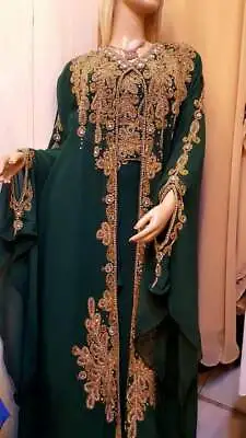 New Year Special Two Pisces Dress Inner Jacket Moroccan Dubai Kaftan Abaya MS 21 • $85.68