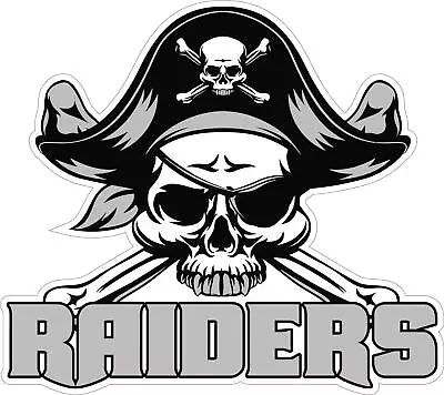 Las Vegas Raiders Pirate Vinyl Decal ~ Car Sticker - For Walls Cornhole Boards • $1.99