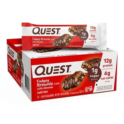 Quest Nutrition Quest Candy Bars Protein 12  Bars  Improve Recovery BARGAIN • £33.79