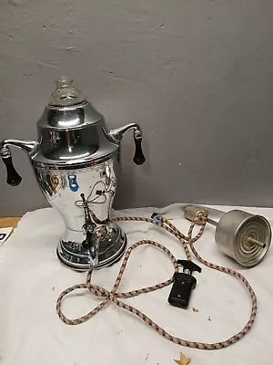 MCM Vintage Chrome Coffee Maker Continental Silver Co. Coffee Urn #19 Percolator • $49.99