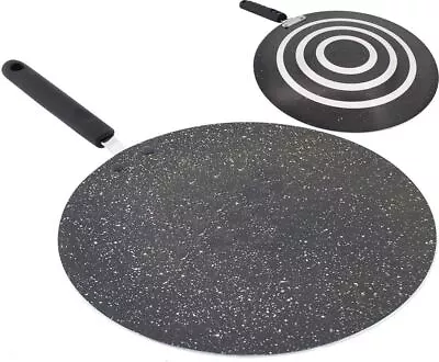 Indian Tawa Tava 30cm Marble Coating Pan Roti Chapati Kitchen Pancake Omelette • £12.99