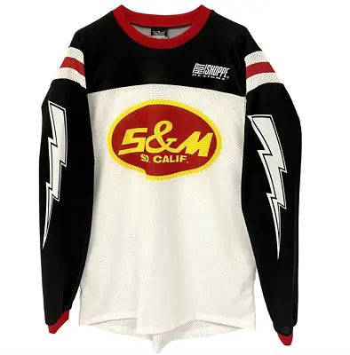 S&m Bikes Og Oval Shield Race Bmx Jersey Bike Logo Retro Racing Vintage • $89.95