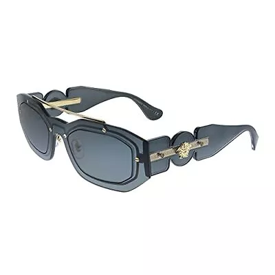 Authentic Versace Sunglasses VE 2235-100287 Dark Grey W/Grey Lens 51mm    NEW  • $143.64