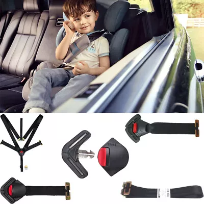 Baby Car Seat Belt 5 Point Safety Harness With Locking Buckle Straps Universal. • £9.49