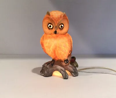 Vintage MCM Lenwile Ardalt Owl Lamp Japan Nightlight Night Light 6.25” • $22.99