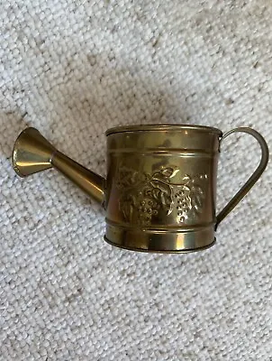 Vintage 1990s Solid Brass Mini Water Can By Hosley BS-4308W 2.5 H X2.5 D X5.25 W • $9.99