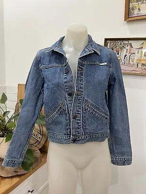 Wrangler Denim Jacket Size 8 • $19