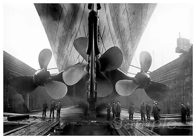 £2.98 • Buy Vintage Titanic Propellers A4 Poster Print
