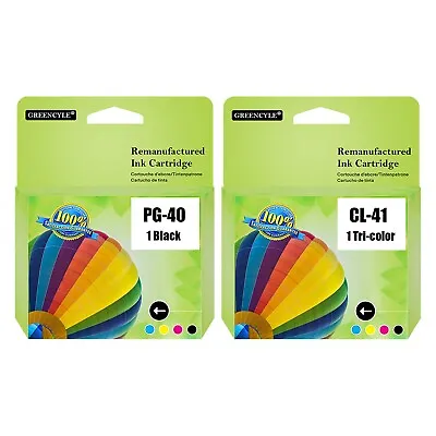 PG-40 CL-41 Ink Cartridge For Canon IP2600 IP1800 MP180 MP210 MP450 MX310 MX300 • $15.98