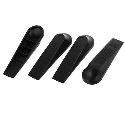 4 Pieces Plastic Black Non- Stopper Doorstop Door Buffer Door Wedge H1W8h • $7.60