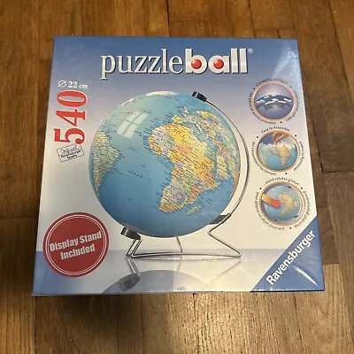 Ravensburger Puzzle Ball 540 Pieces The Earth 3D & Stand Brand New Sealed  • $22.80