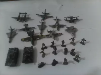 Micro Machines Military Lot Of Galoob Tanks & Solider Air Craft.  Lot Of 25. • $21.50