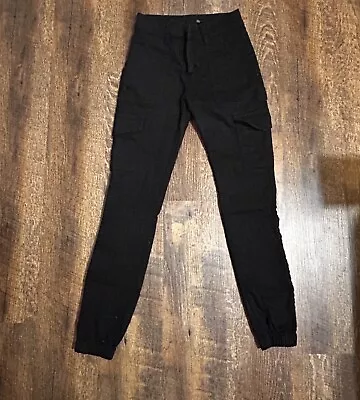 VIP Jeans Womens Denim Mid Rise Cargo Pocket Joggers Pants Size 00/23 • $15