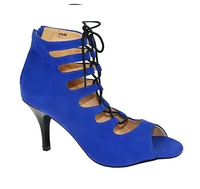 £25 • Buy Blue Latin 'Becki' Dance Shoe 3  Heel Uk Size 3 *Salsa*Ceroc*Ballroom* UK Stock
