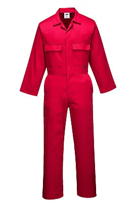 Portwest S999 Euro Work Polycotton Coverall Mechanic Jumpsuit Safety Overalls • $43.36