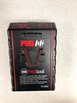 $250 • Buy PAGlink PL96e Rechargeable V-Mount Li-Ion Battery 14.8V 6.5Ah