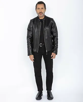 $566 • Buy BNWT Schott 940D Cafe Racer Men's Leather Jacket Size Medium