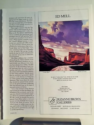 Ed Mell  Art Piece Vtg Orig  1995 Advertisement • $17.34