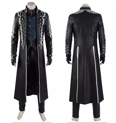 Game Devil May Cry 5 Vergil Cosplay Full Suit Uniform Men's Outfits Halloween • $256.26