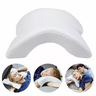 Memory Foam Pillow Slow Rebound Cervical Neck Pain Pad Sleep Arm Cuddle Travel • $19.99