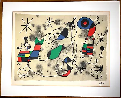 Joan Miró Signed Original Lithograph Maeght Editeur Paris L'Envolée • $4200