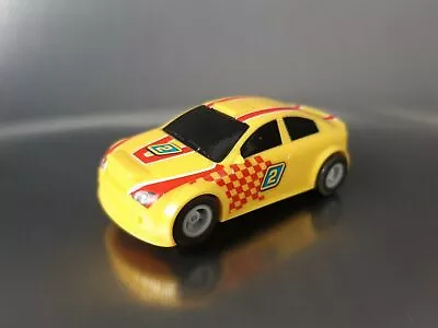 Micro Scalextric Car Yellow No2 Rally Working 1:64  Free Postage • £10