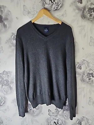 Tailorbyrd V-neck Sweater Mens M Wool Cotton P2P 22  Excellent Condition  • £15