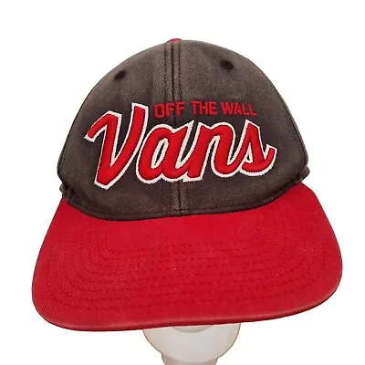 Vans Off The Wall Snapback Cap Red And Black  • £8
